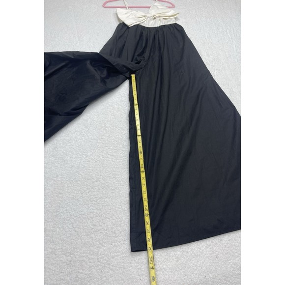 Anthropologie Hutch Jumpsuit Black Colorblock Bow Wedding Boho Preppy XS NWT - Picture 6 of 12